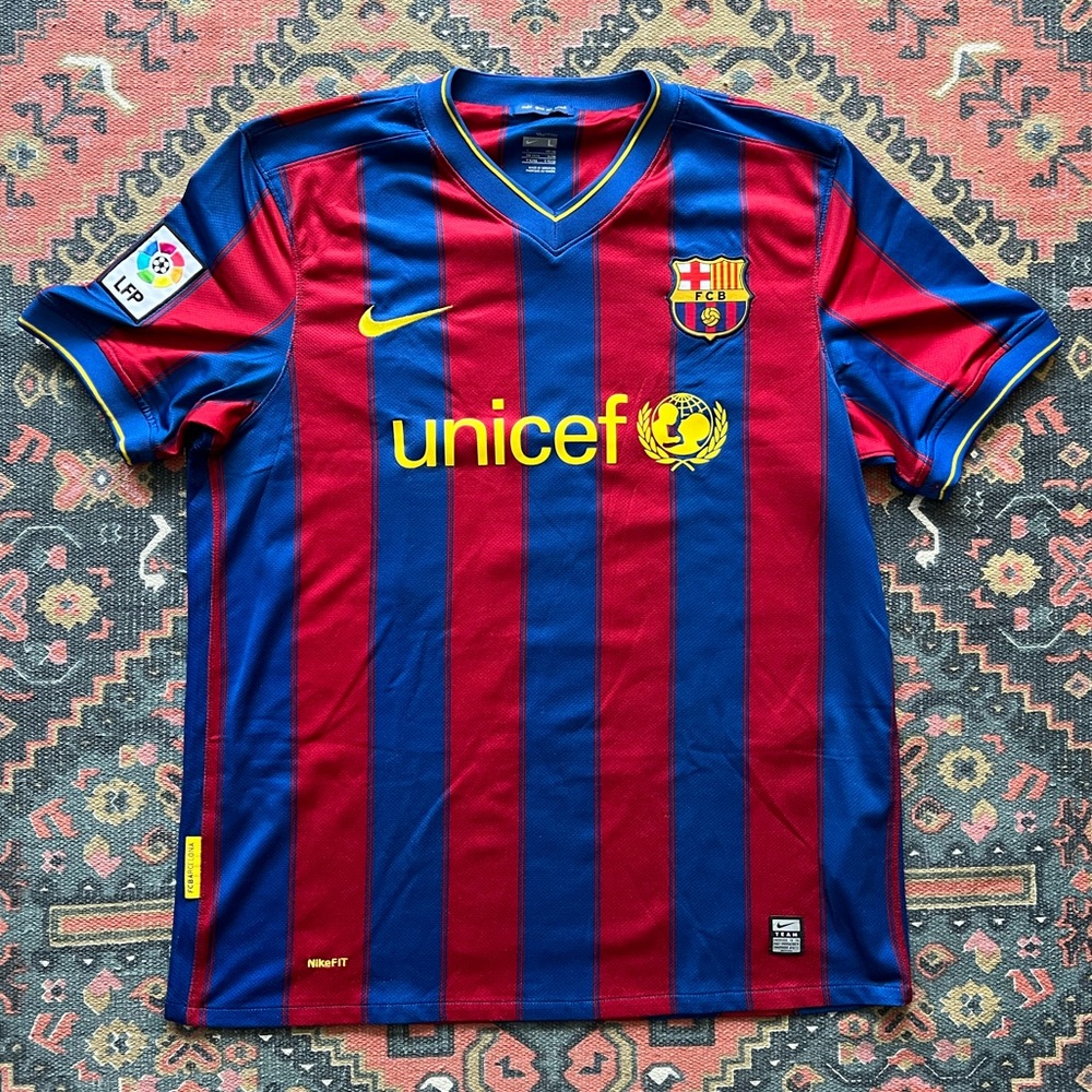 2009-2010 Barcelona home jersey Nike UNICEF Lionel Messi #10